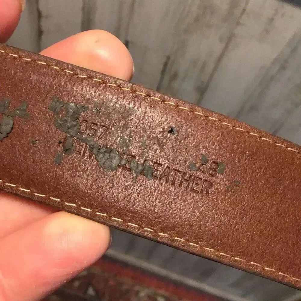 Belt, genuine harness, leather, 38 inches